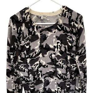 Halogen cashmere Camouflage Sweater